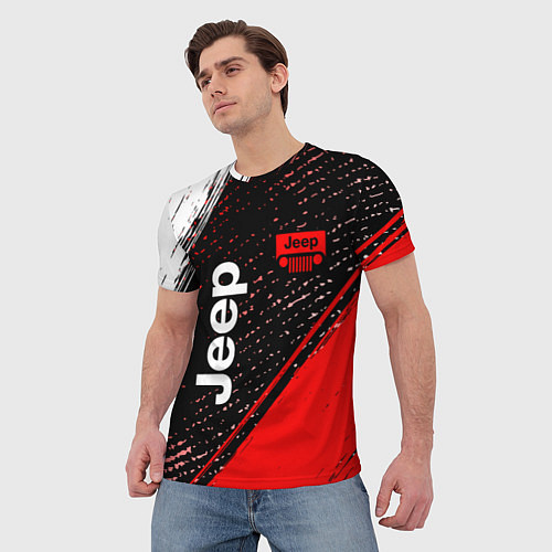 Мужская футболка JEEP - Краска / 3D-принт – фото 3