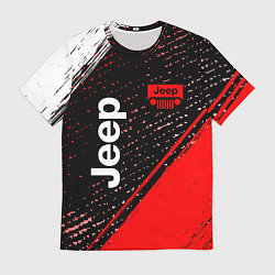 Футболка мужская JEEP - Краска, цвет: 3D-принт