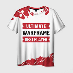 Футболка мужская Warframe: таблички Best Player и Ultimate, цвет: 3D-принт