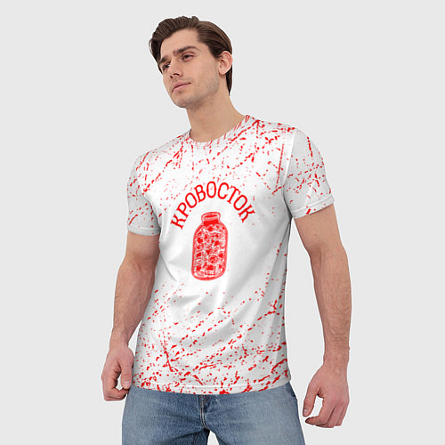 Мужская футболка Кровосток банка / 3D-принт – фото 3