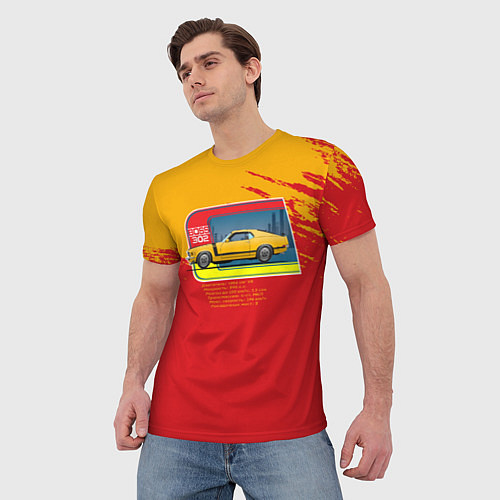 Мужская футболка Super Muscle Car / 3D-принт – фото 3