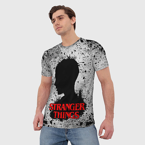 Мужская футболка Очень странные дела Stranger things / 3D-принт – фото 3