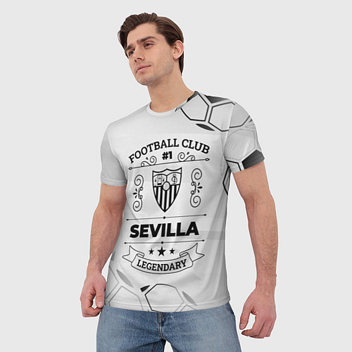 Мужская футболка Sevilla Football Club Number 1 Legendary / 3D-принт – фото 3