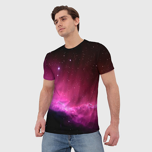 Мужская футболка Night Nebula / 3D-принт – фото 3