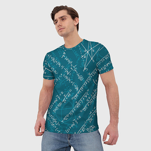 Мужская футболка Geometry theme / 3D-принт – фото 3