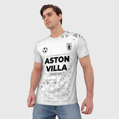 Мужская футболка Aston Villa Champions Униформа / 3D-принт – фото 3
