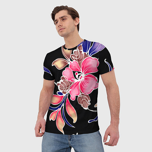Мужская футболка Сон в летнюю ночь Beautiful flower / 3D-принт – фото 3