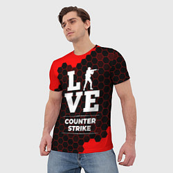Футболка мужская Counter Strike Love Классика, цвет: 3D-принт — фото 2