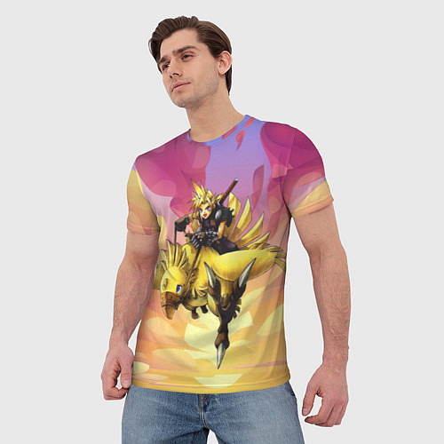 Мужская футболка Клауд Страйф из Final Fantasy / 3D-принт – фото 3