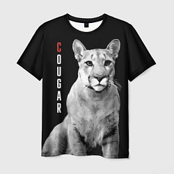 Футболка мужская Cougar - wild cat, цвет: 3D-принт