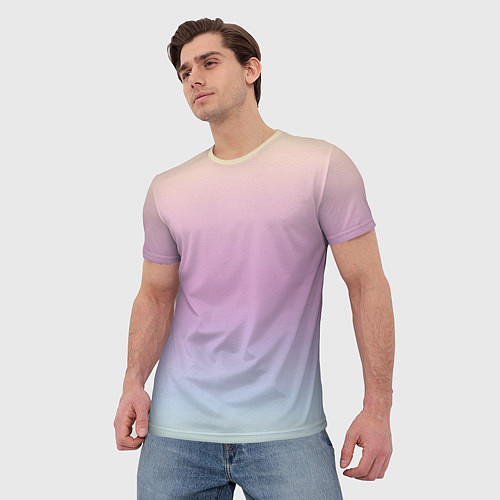 Мужская футболка Gradient Pastel / 3D-принт – фото 3