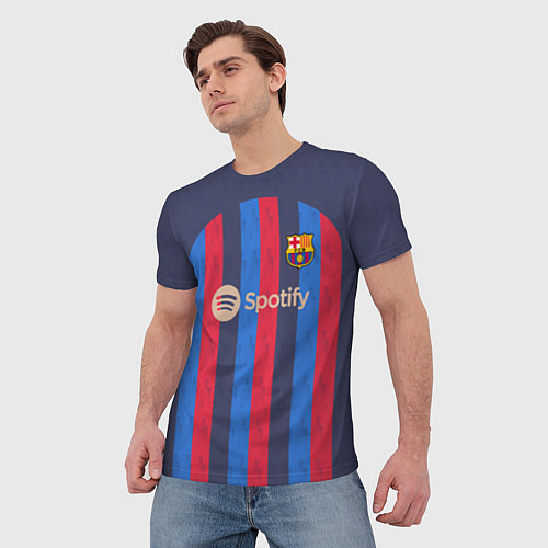 Мужская футболка Барселона 22-23 / 3D-принт – фото 3