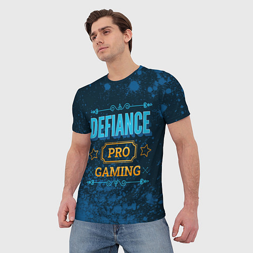 Мужская футболка Игра Defiance: PRO Gaming / 3D-принт – фото 3