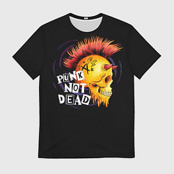 Футболка мужская Череп анархиста, цвет: 3D-принт