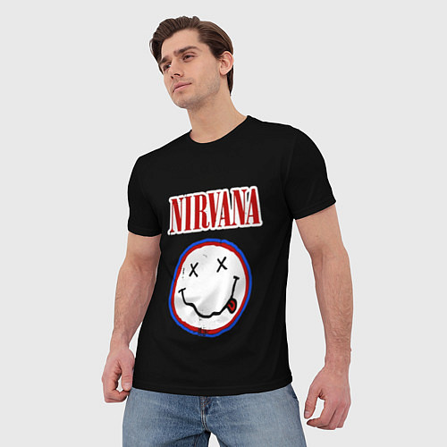 Мужская футболка Nirvana гранж / 3D-принт – фото 3