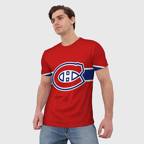 Мужская футболка Монреаль Канадиенс Форма / 3D-принт – фото 3