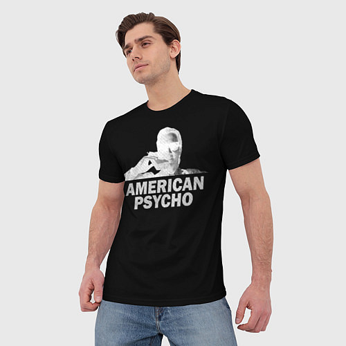 Мужская футболка American psycho / 3D-принт – фото 3