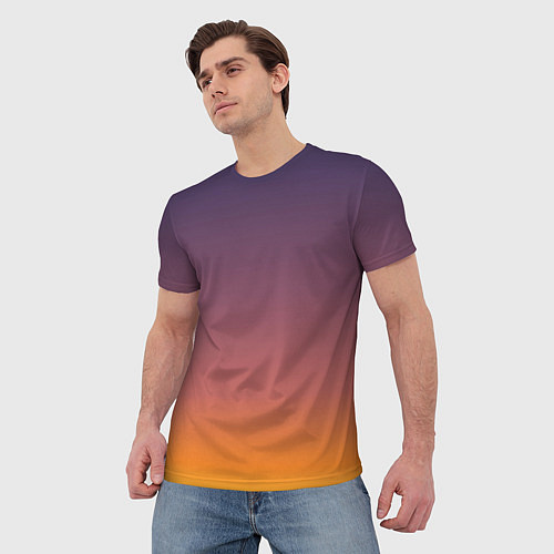 Мужская футболка Sunset Gradient / 3D-принт – фото 3