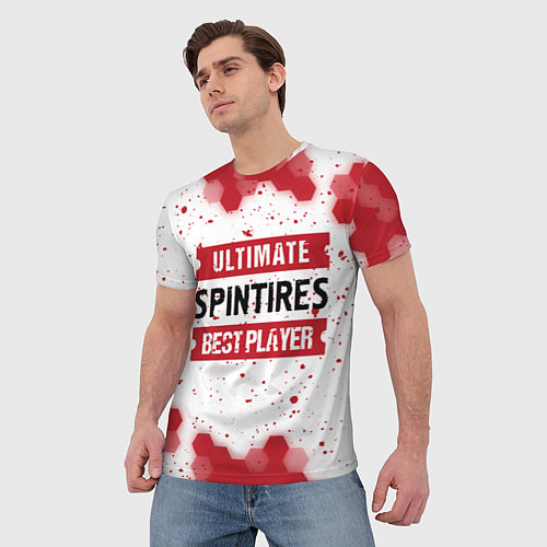 Мужская футболка Spintires: красные таблички Best Player и Ultimate / 3D-принт – фото 3