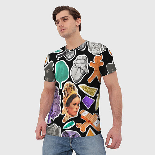 Мужская футболка Underground pattern Fashion trend / 3D-принт – фото 3