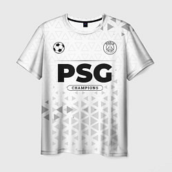 Футболка мужская PSG Champions Униформа, цвет: 3D-принт