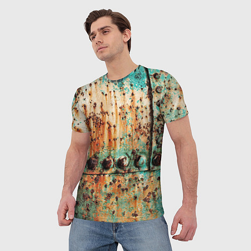 Мужская футболка Искусство коррозии металла Rust / 3D-принт – фото 3