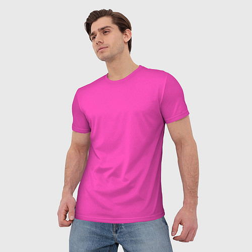 Мужская футболка Яркий розовый из фильма Барби / 3D-принт – фото 3