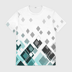 Футболка мужская Geometric pattern Геометрический узор ромбы, цвет: 3D-принт