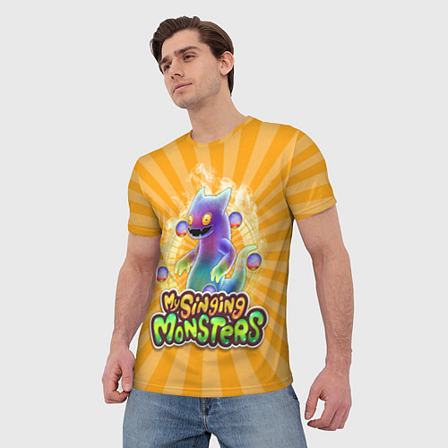 Мужская футболка My Singing Monsters Вужас / 3D-принт – фото 3