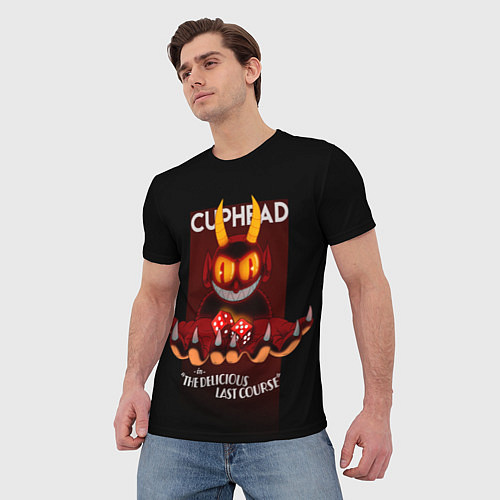 Мужская футболка Дьявол Cuphead / 3D-принт – фото 3