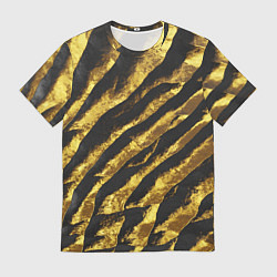 Футболка мужская Золотая Чешуя Дракона, цвет: 3D-принт