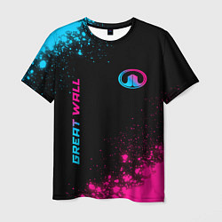 Футболка мужская Great Wall Neon Gradient, цвет: 3D-принт