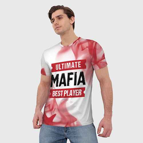 Мужская футболка Mafia: красные таблички Best Player и Ultimate / 3D-принт – фото 3