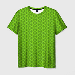 Футболка мужская Зеленые ячейки текстура, цвет: 3D-принт