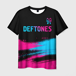 Футболка мужская Deftones Neon Gradient, цвет: 3D-принт