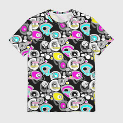 Футболка мужская Sport and fitness dark background, цвет: 3D-принт