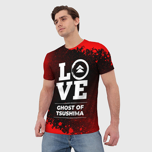 Мужская футболка Ghost of Tsushima Love Классика / 3D-принт – фото 3