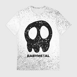Футболка мужская Babymetal с потертостями на светлом фоне, цвет: 3D-принт