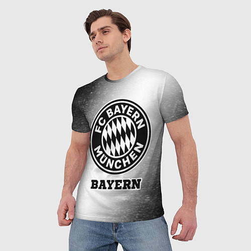 Мужская футболка Bayern Sport на светлом фоне / 3D-принт – фото 3