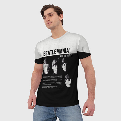 Мужская футболка With The Beatles Битломания / 3D-принт – фото 3