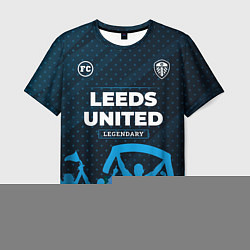 Футболка мужская Leeds United legendary форма фанатов, цвет: 3D-принт