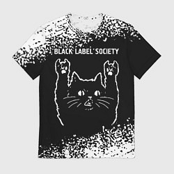 Футболка мужская Группа Black Label Society и рок кот, цвет: 3D-принт