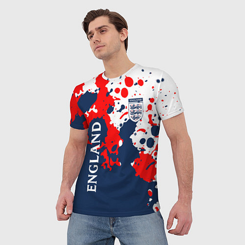 Мужская футболка Сборная Англии Краска / 3D-принт – фото 3