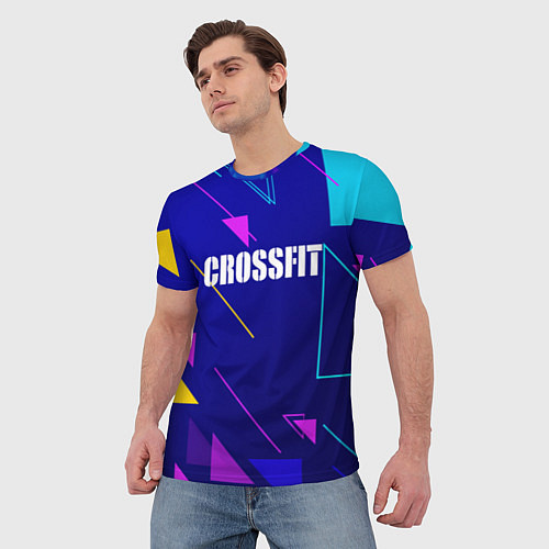 Мужская футболка Дефрагментация - Crossfit / 3D-принт – фото 3