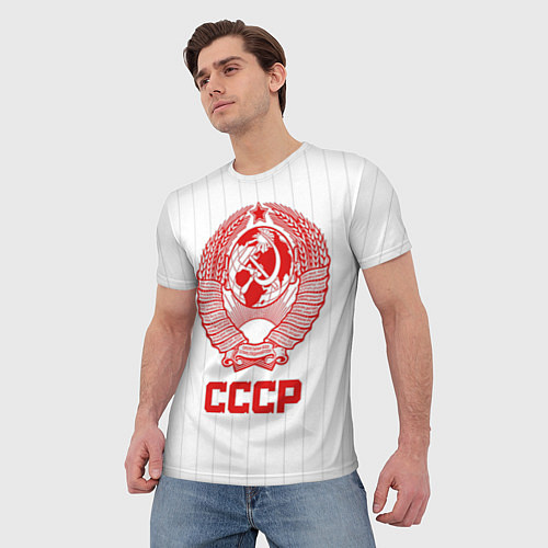 Мужская футболка Герб СССР - Советский союз / 3D-принт – фото 3