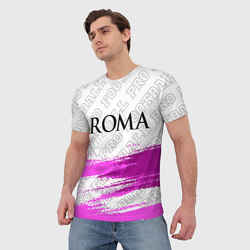 Мужская футболка Roma pro football: символ сверху / 3D-принт – фото 3