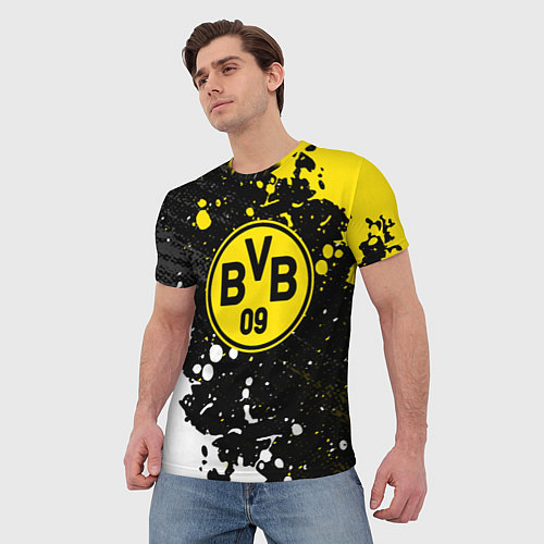 Мужская футболка Borussia Краска / 3D-принт – фото 3