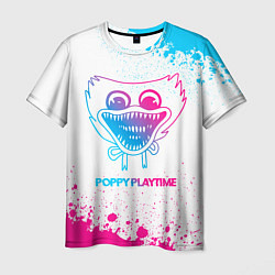 Футболка мужская Poppy Playtime neon gradient style, цвет: 3D-принт