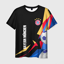Футболка мужская Bayern munchen Sport - цветные геометрии, цвет: 3D-принт