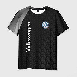 Футболка мужская Volkswagen карбон, цвет: 3D-принт
